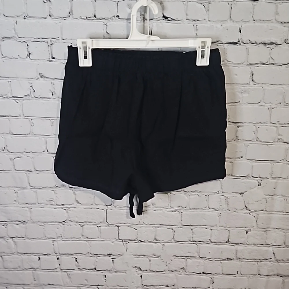 Shein cotton tie waist shorts